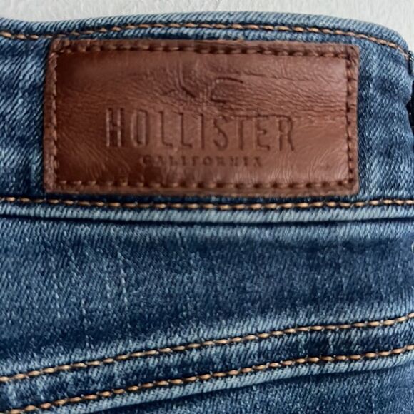 Hollister women’s juniors skinny high rise stretch jeans size 27 x 32 size 5 L - Picture 9 of 13